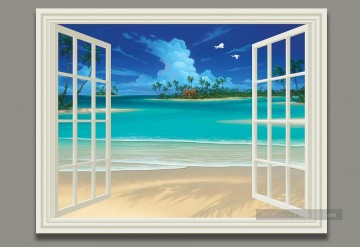 3D Magie œuvres - Seascape Painting Summer Breeze 3D Magie
